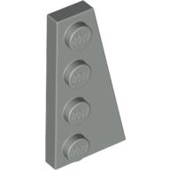 Lego destička šikmá 4x2 klín pravý, světle šedá (4160864)